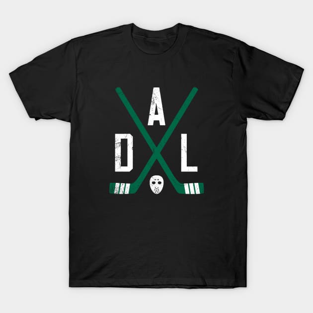 DAL Retro Sticks - Black T-Shirt by KFig21